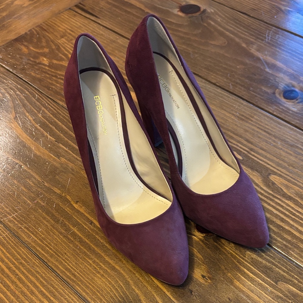 BCBGeneration Deep Burgundy Heels